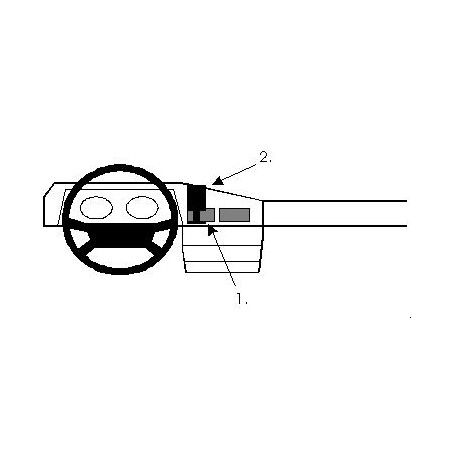 Brodit ProClip Center Mount- Mercedes Benz W201 (190/190E) 84-92