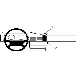 Brodit ProClip Angled Mount- Mercedes Benz W201 (190/190E) 84-92