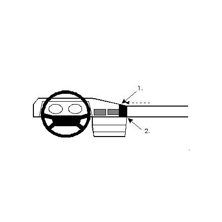 Brodit ProClip Angled Mount- Mercedes Benz W201 (190/190E) 84-92