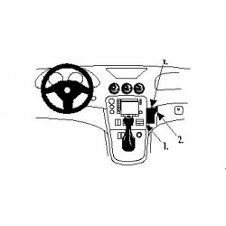 Brodit ProClip Angled Mount - Alfa Romeo 166 1999-2007