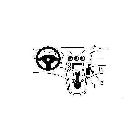 Brodit ProClip Angled Mount - Alfa Romeo 166 1999-2007