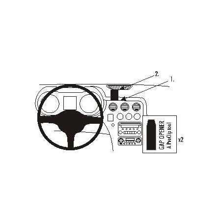 Brodit ProClip Center Mount - Alfa Romeo Multi mod. 2006-2013