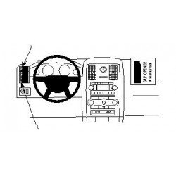Brodit ProClip Left Mount - Chrysler 300C/300C Touring 05-10