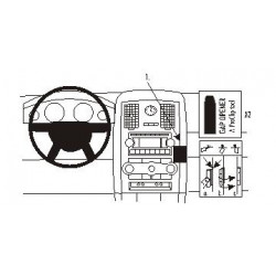 Brodit ProClip Angled Mount - Chrysler 300C/300C Touring 05-07