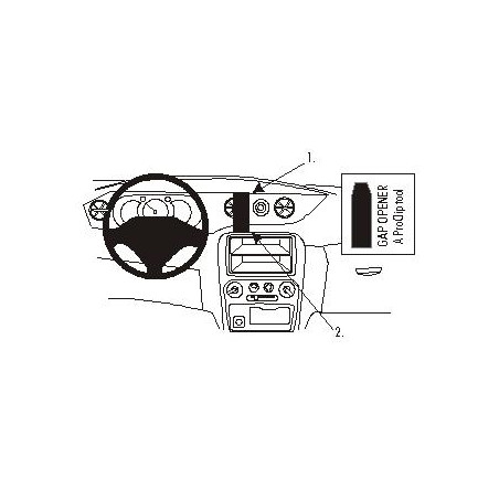 Brodit ProClip Center Mount - Daihatsu YRV 01-07