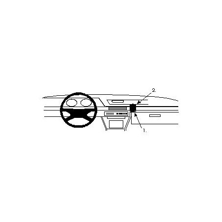 Brodit ProClip Angled Mount - Honda Accord 86-89
