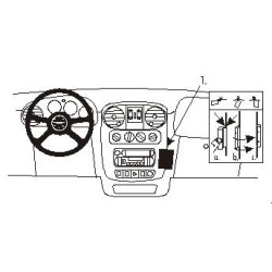 Brodit ProClip Angled Mount - Chrysler PT Cruiser 00-05