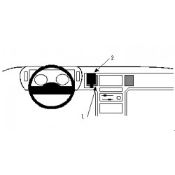 Brodit ProClip Center Mount - Chrysler Voyager 1991-1993
