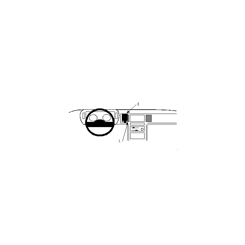 Brodit ProClip Center Mount - Chrysler Voyager 1991-1993 Brodit ProClip Center Mount - Chrysler Voyager 1991-1993