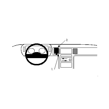 Brodit ProClip Center Mount - Chrysler Voyager 1991-1993