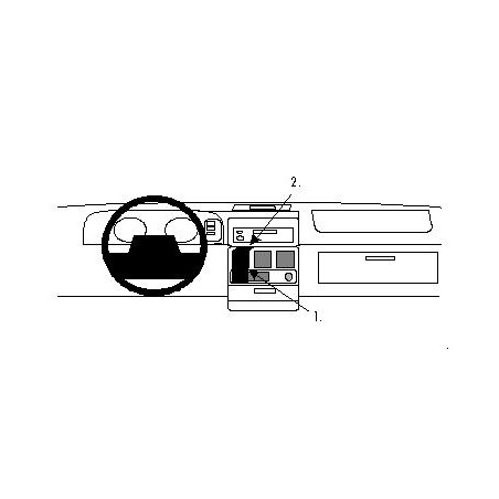 Brodit ProClip Center Mount, low - Chrysler Voyager 94-95