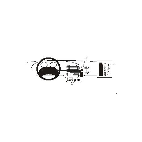 Brodit ProClip Angled Mount - Chrysler Voyager 96-00