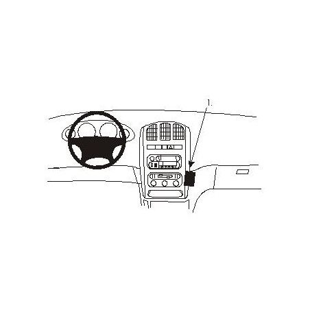 Brodit ProClip Angled Mount - Chrysler Voyager 01-07