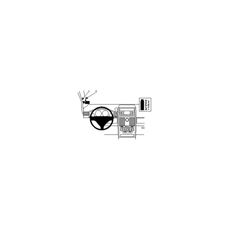 Brodit ProClip Left Mount - Chrysler Voyager 08-11 Brodit ProClip Left Mount - Chrysler Voyager 08-11