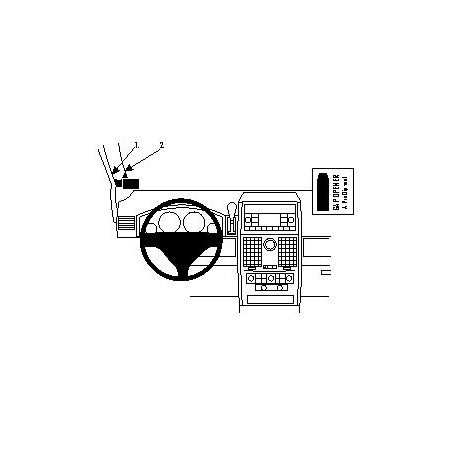 Brodit ProClip Left Mount - Chrysler Voyager 08-11