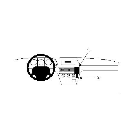 Brodit ProClip Angled mount - Citroen BX 86-92