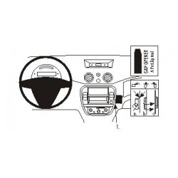 Brodit ProClip Angled Mount - Citroen C2/C3/Pluriel 2006-2009