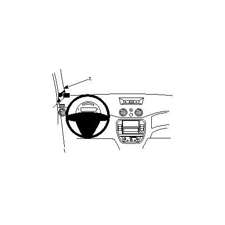 Brodit ProClip Left Mount - Citroen C3 2006-2009