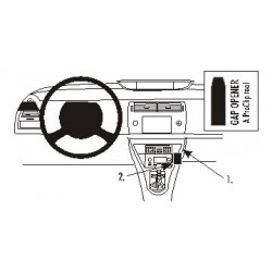 Brodit ProClip Angled Mount, low - Citroen C4 2005-2010