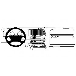 Brodit ProClip Center Mount - Citroen Xantia II 1998-2004