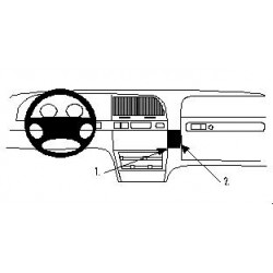 Brodit ProClip Angled Mount - Citroen Xantia II 1998-2004