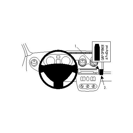 Brodit ProClip Angled Mount- Dacia multimod/ Renault Logan 08-14