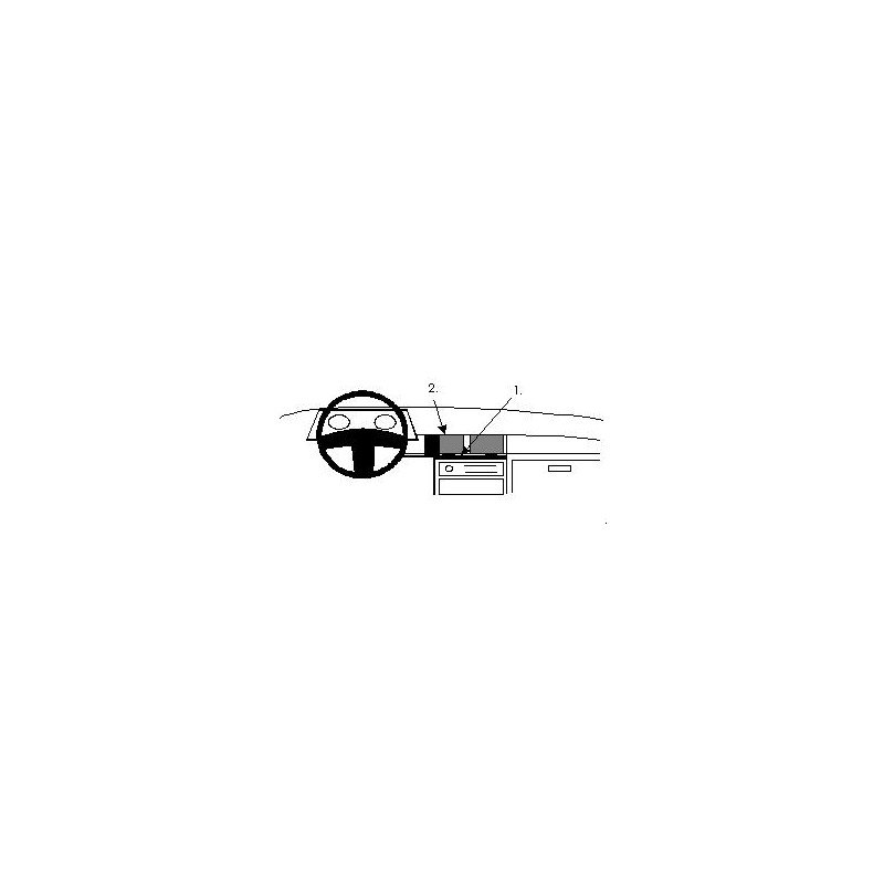 Brodit ProClip Center Mount - Honda Civic/Shuttle 88-91 Brodit ProClip Center Mount - Honda Civic/Shuttle 88-91