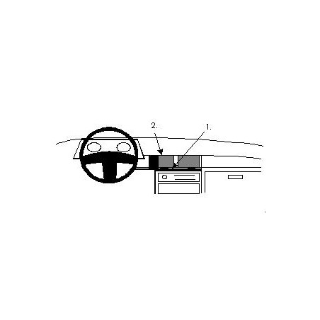 Brodit ProClip Center Mount - Honda Civic/Shuttle 88-91