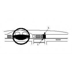 Brodit ProClip Angled Mount - Honda Civic 1992-1995