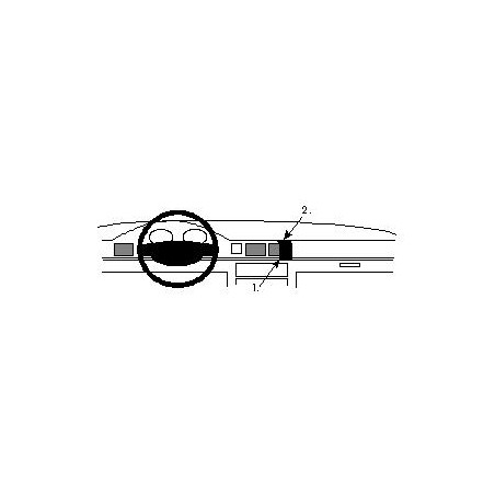 Brodit ProClip Angled Mount - Honda Civic 1992-1995