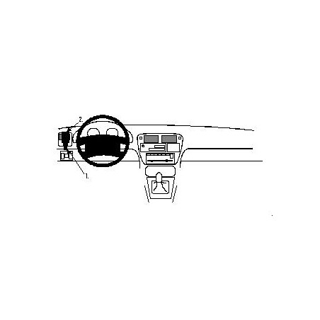 Brodit ProClip Left Mount - Honda Civic 3&4 Door 96-00