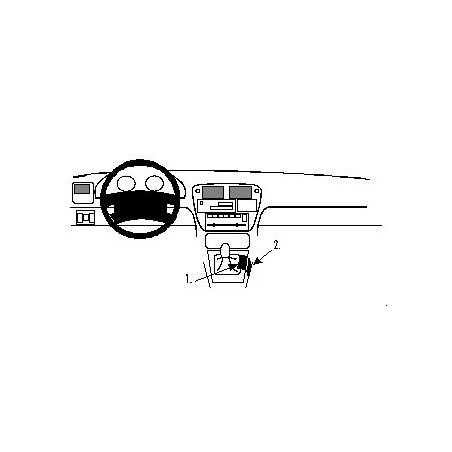 Brodit ProClip Console Mount - Honda Civic 3&4 Door 96-00