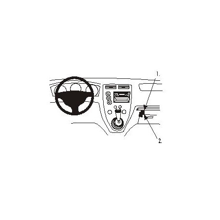 Brodit ProClip Angled Mount - Honda Civic 3&5 Door 01-05