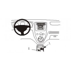 Brodit ProClip Console Mount - Honda Civic 3&5 Door/Stream 01-07