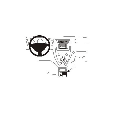 Brodit ProClip Console Mount - Honda Civic 3&5 Door/Stream 01-07