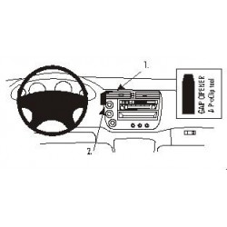 Brodit ProClip Center Mount - Honda Civic 4 Door/Hybrid 01-05