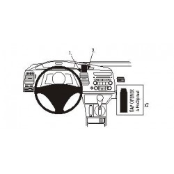 Brodit ProClip Center Mount - Honda Civic Hybrid 06-11
