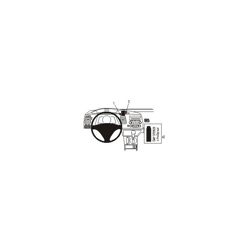 Brodit ProClip Center Mount - Honda Civic Hybrid 06-11 Brodit ProClip Center Mount - Honda Civic Hybrid 06-11