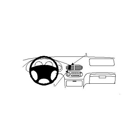 Brodit ProClip Center Mount - Honda CRX 1992-1997