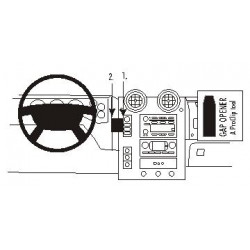Brodit ProClip Center Mount - Hummer H2 2003-2007