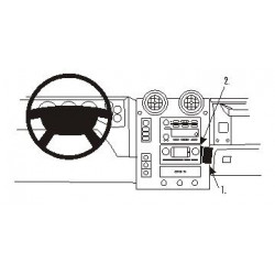 Brodit ProClip Angled Mount - Hummer H2 2003-2007