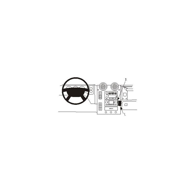 Brodit ProClip Angled Mount - Hummer H2 2003-2007 Brodit ProClip Angled Mount - Hummer H2 2003-2007