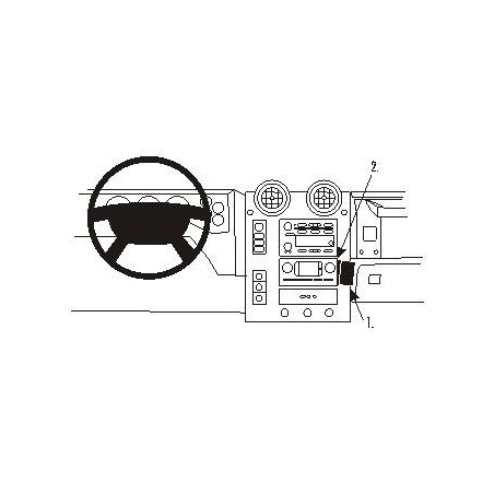 Brodit ProClip Angled Mount - Hummer H2 2003-2007