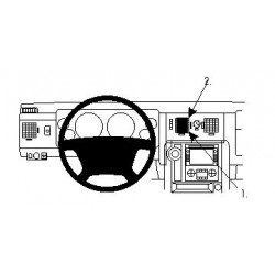 Brodit ProClip Center Mount - Hummer H2 2008-2011