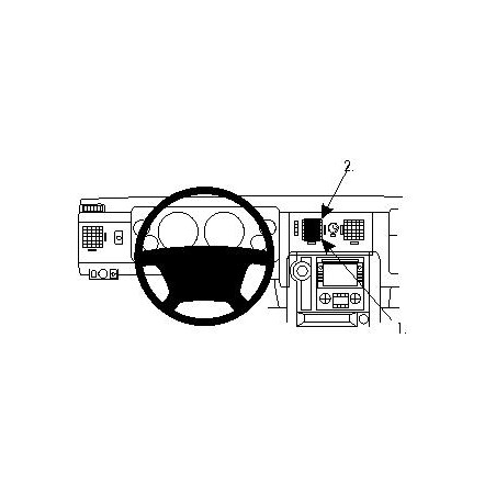 Brodit ProClip Center Mount - Hummer H2 2008-2011