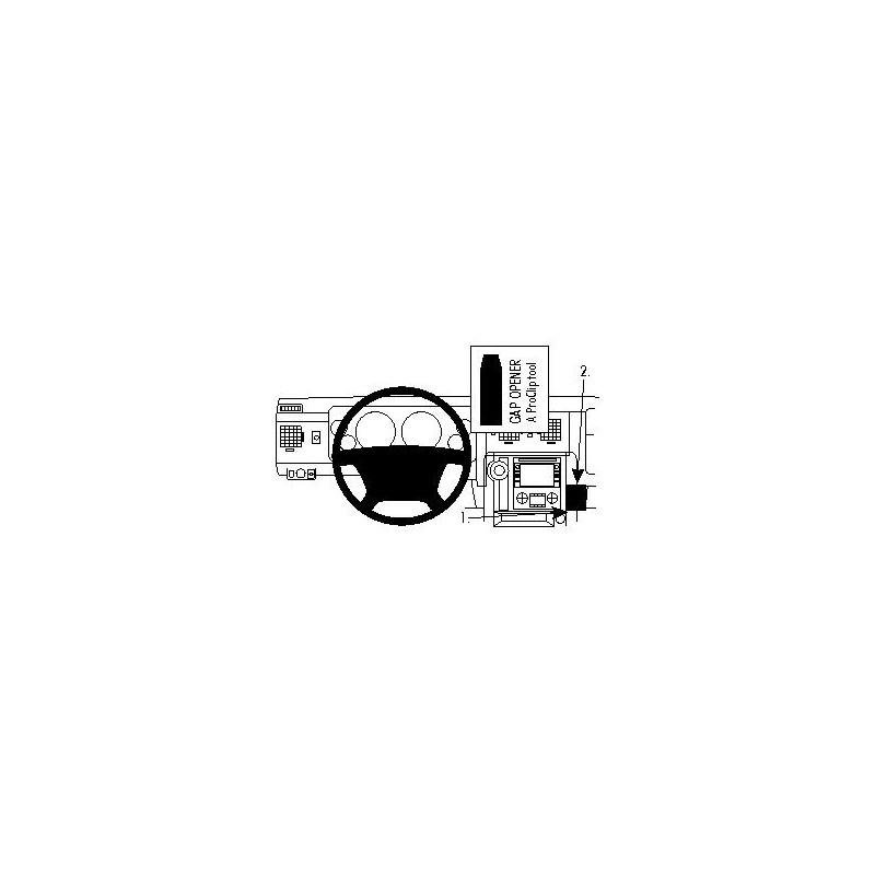 Brodit ProClip Angled Mount - Hummer H2 2008-2011 Brodit ProClip Angled Mount - Hummer H2 2008-2011