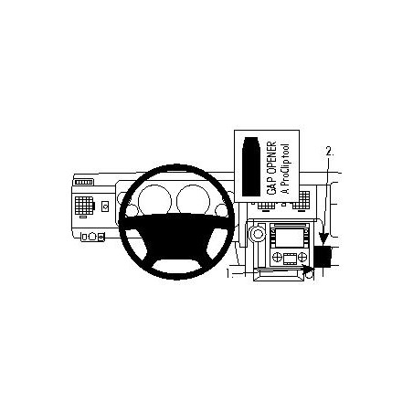 Brodit ProClip Angled Mount - Hummer H2 2008-2011