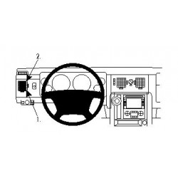 Brodit ProClip Left Mount - Hummer H2 2008-2011