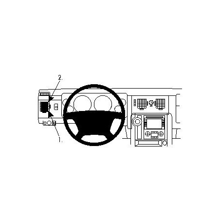 Brodit ProClip Left Mount - Hummer H2 2008-2011