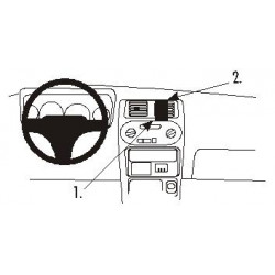 Brodit ProClip Center Mount - Daihatsu Sirion 1999-2001